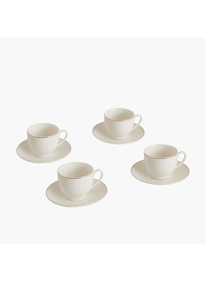 Home Box Layali Noor 8pc Cup Saucer Set for Elegant Dining - Image 5